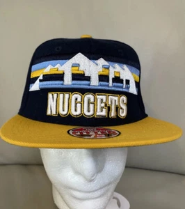 Denver Nuggets Zephyr Square Brim Fitted 7 1/4 NBA Cap Hat NWOT - Picture 1 of 8