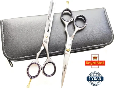 AMPLE SURGICAL INSTRUMENTS Friseurschere 5,5 Zoll Haarschere Set Ausdünnungsschere Friseurschere