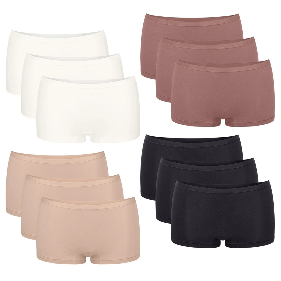 SLOGGI Damen Short Slip GO Daily Cotton Pants Unterhose weich elastisch 3er Pack - Bild 1 von 1