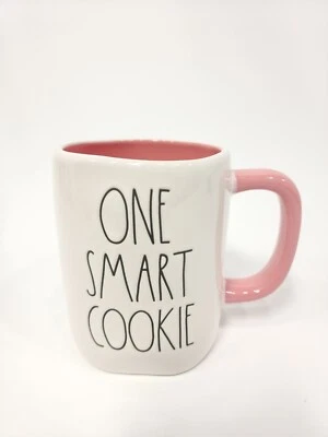 Rae Dunn “One Smart Cookie" Mug with Pink Interior and Handle - NEW! - Image 1 of 4
