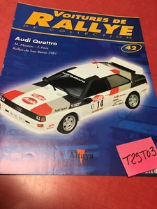 Fascicle No. 42 Rally Cars Audi Quattro 1981 Collection Altaya - Picture 1 of 9