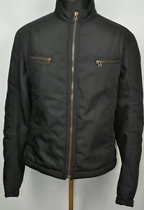 Hugo Boss Orange Ostwald Biker Black Jacket Men's size 58 - Picture 1 of 10