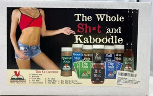 Big Cock Ranch Whole Sh*t & Kaboodle BBQ Seasoning Set Sauces *past best by date - Picture 1 of 3