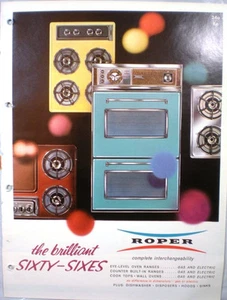 Vtg ROPER Home Residential Appliance Catalog RETRO Ranges Ovens Cook Tops 1960's - Foto 1 di 5