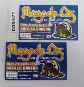 CONCERT TICKETS-ENTRADAS DE CONCIERTOS --- MAGO DE OZ (CON-071) - Imagen 1 de 1