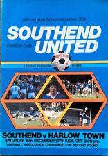 Southend United V Harlow Town - 1979/80 FA Cup 2R - 15th December 1979