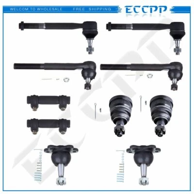 Nuevo kit de extremo de varilla de amarre de rótula de suspensión de 10 piezas para 93-00 Chevrolet GMC C2500 Foto 1 de 4