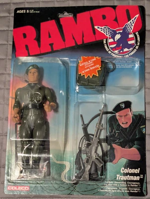 Figura Coleco 1985 1986 CORONEL TRAUTMAN Rambo 7" - Nueva sin abrir Foto 1 de 4