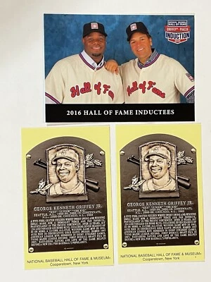 Griffey Jr 2016 HOF DAY Stamped Canceled HOF DAY. 3-Postcards - Image 1 of 4