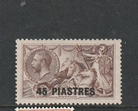 British Levant, 1921 Opt 45pi on 2/6 MM SG 48 Cover