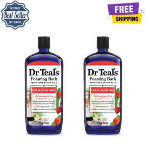(2 Pack) Dr Teal's Foaming Bath with Pure Epsom Salt with Ashwagandha, 34 fl oz - Picture 1 of 12