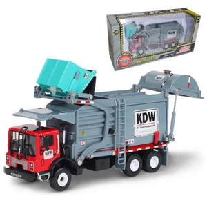 KDW 1:24 Diecast Transporter Garbage Truck Alloy Vehicle Car Model Toys Gift - Picture 1 of 11