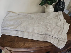 Lauren Ralph Lauren Lino Algodón Beige Bronceado Diseño Recortado Almohada Conjunto Falso Defecto - Imagen 1 de 9