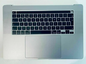 MacBook Pro A2141 16" 2019 Palmrest Case Keyboard Trackpad Silver 200-300 Cycle - Photo 1/3