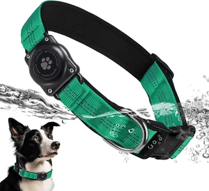 Upgraded Airtag Dog Collar, IP68 Waterproof Air Tag Dog Collar Holder, Reflectiv - Picture 1 of 6