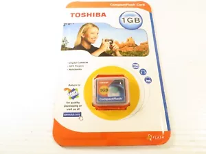 Toshiba 1GB Compact Flash Memory Card (CF-1GTR), NEW SEALED, RARE - Picture 1 of 3