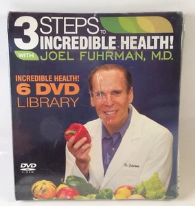 3 Schritte zu unglaublicher Gesundheit mit Joel Fuhrman 6 DVD Bibliothek 2011 Diät VERSIEGELT - Bild 1 von 3