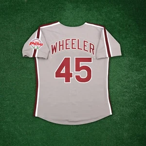 Zack Wheeler 1991 Philadelphia Phillies Cooperstown Men's Grey Road Jersey - Picture 1 of 9