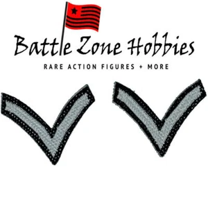 DID 1/6 SCALE WWII AMERICAN PVT STRIPES (PAIR) PVT JACKSON 2nd RANGERS A80144 - Bild 1 von 1