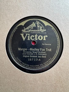 78Rpm Jazz, Original Dixieland Jazz Band 'Margie / Palesteena' US Victor - Picture 1 of 4