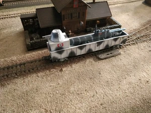 Märklin - MÄRKLIN, WWII MILITARY ARMED WAGON WITH AN U-BOAT LOADED,  SCALE H0 - Picture 1 of 11