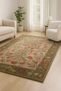 Pottery Barn Adeline Wool area rug | Hand made Rug | Designer Rug sale - Picture 1 of 7