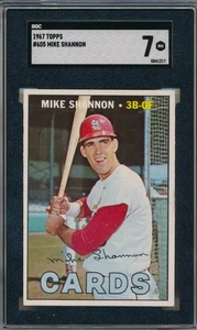 1967 Topps #605 Mike Shannon, High # - SGC 7 NM (SVSC) - Bild 1 von 2