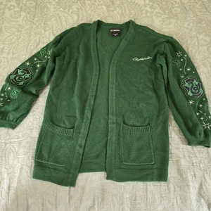 Wizarding World Harry Potter Slytherin Emboridered Oversize Cardigan Grün M - Bild 1 von 7