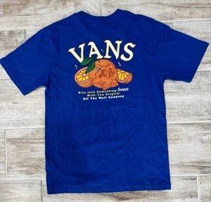Vans Logo Crew Neck Short Sleeve T-Shirt Orange Crush Skull  Youth Large (14-16) - Picture 1 of 3