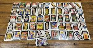 (89) Vintage 1970s Topps Wacky Packages Sticker LOT ~ Muleburro Windhex Cram + - Bild 1 von 12