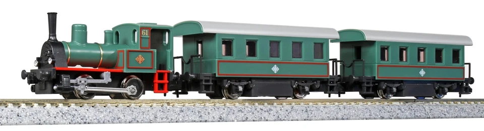 KATO N Gauge Chibi Loco Set, Fun Town Steam Locomotive, Model Train, 10-503-1 - Image 1 of 1