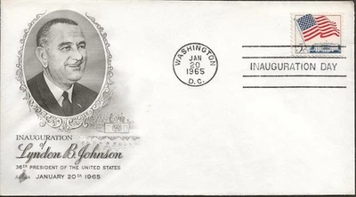 US #1208 1965 36th US President Lyndon B Johnson Inauguration Day ArtCraft Cover - Image 1 of 2