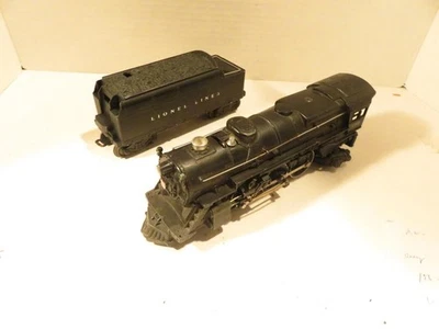 LIONEL POST-WAR TRAINS 675 DIECAST STEAM LOCO W/6466WX TENDER- RUNS EXC.-W23 - Image 1 of 4