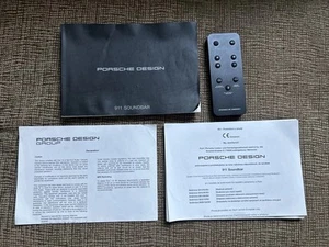 Barra de sonido original Porsche Design 911 control remoto y manual solo difícil de encontrar excelente estado - Imagen 1 de 11