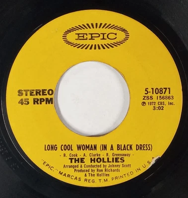 THE HOLLIES: Long Cool Woman / Look What We've Got EPIC RECORDS 7" Single 45 RPM - Image 1 of 2
