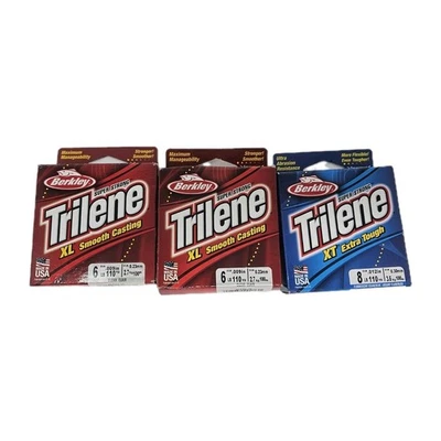 Berkley Fishing Line Trilene XL Smooth Casting & XT Extra Tough 110 Yards Lot 3 - Image 1 of 4
