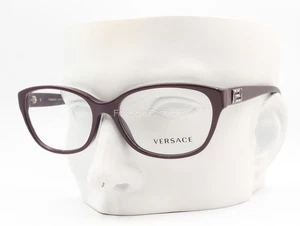 Versace Eyeglasses Glasses VE 3189-B 5066 Dark Violet Purple w/ Crystals 54mm - Picture 1 of 8