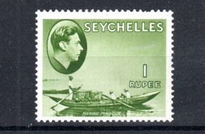 Seychelles 1938 yellow-green 1r Fishing Pirogue SG 146 MNH - Picture 1 of 1