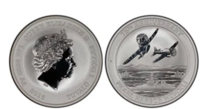 2016 -P Tuvalu Pearl Harbour 1oz Silbermünze MS70 - Bild 1 von 2
