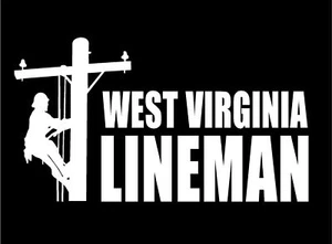 Lineman Decal with State Pole Climber Vinyl Truck Sticker - Picture 1 of 2