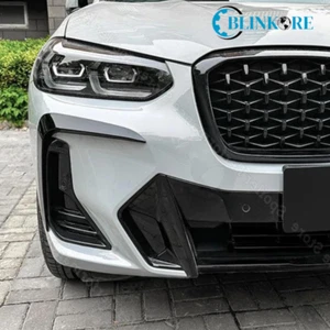 Spoiler paraurti anteriore fendinebbia per BMW X3 X4 G01 G02 G05 nero lucido - Foto 1 di 4