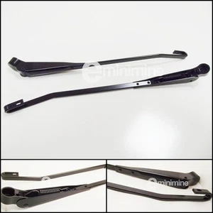 Classic Mini Wiper Arms PAIR Hook Type RHD DKB101480 Black hooked rover cooper - Picture 1 of 1