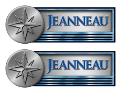 Jeanneau Boot Aufkleber "3D Vinyl Replik" von Originalen - 10" lang - Bild 1 von 3