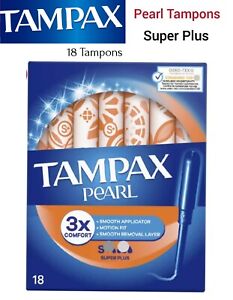 Tampax Pearl Super Plus Tampons - 18 Tampons 