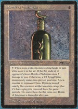 Bottle of Suleiman Arabian Nights HEAVILY PLD Rare CARD (233750) ABUGames
