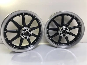 OEM HARLEY-DAVIDSON Touring 16x3 Cast Mag Front & Rear 9 Spoke Wagon Wheels Rims - Picture 1 of 24