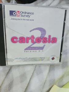 ORDNANCE SURVEY MAP CD-ROM Cartesia 2 Official OS mapping agency Vintage - Picture 1 of 10