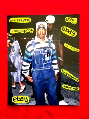 TUPAC PAC 2PAC RARO 💎FOTO 8×10 DEATH ROW RECORDS GANGSTA RAP Foto 1 de 3