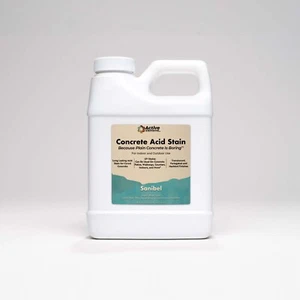 Concrete acid stain, interior flooring, sample size, Sanibel, light blue, 16 oz - Picture 1 of 6