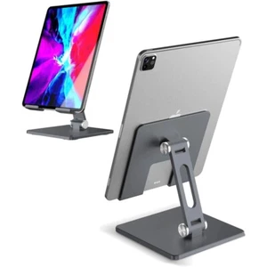 Metal Tablet Stand Foldable Desktop Holder Cradle For iPad Pro 12.9 Mobile Phone - Picture 1 of 14